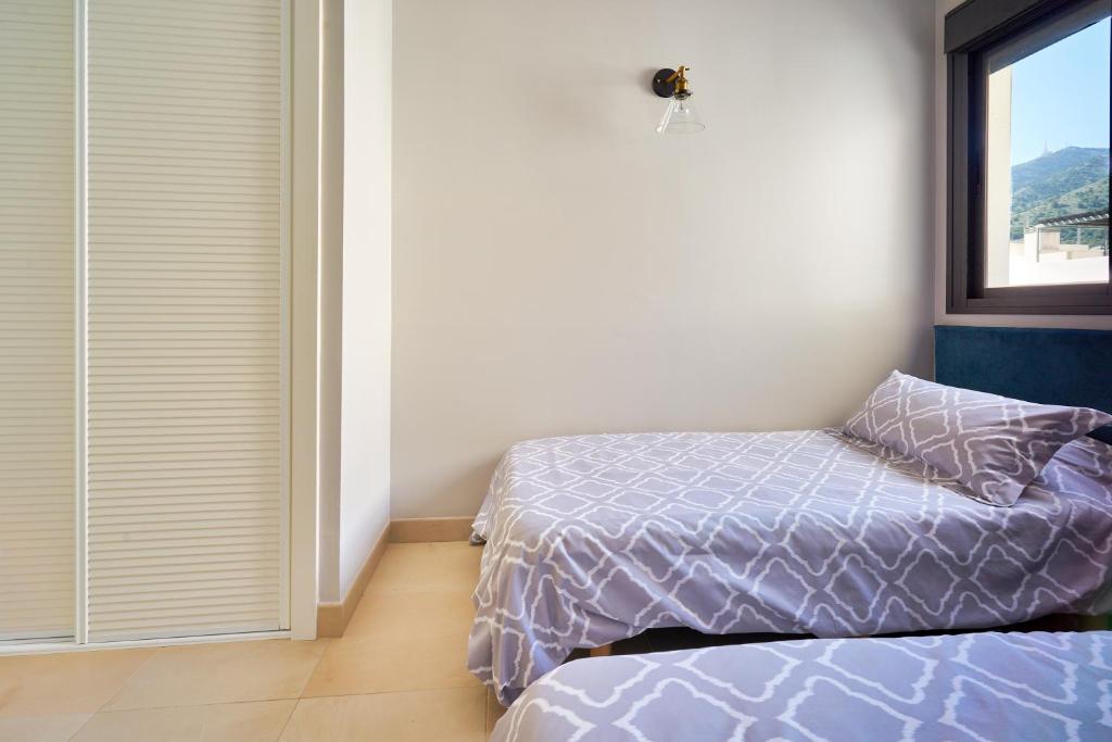 Posteľ alebo postele v izbe v ubytovaní Sea View Penthouse, Pool, Privacy, Benalmadena