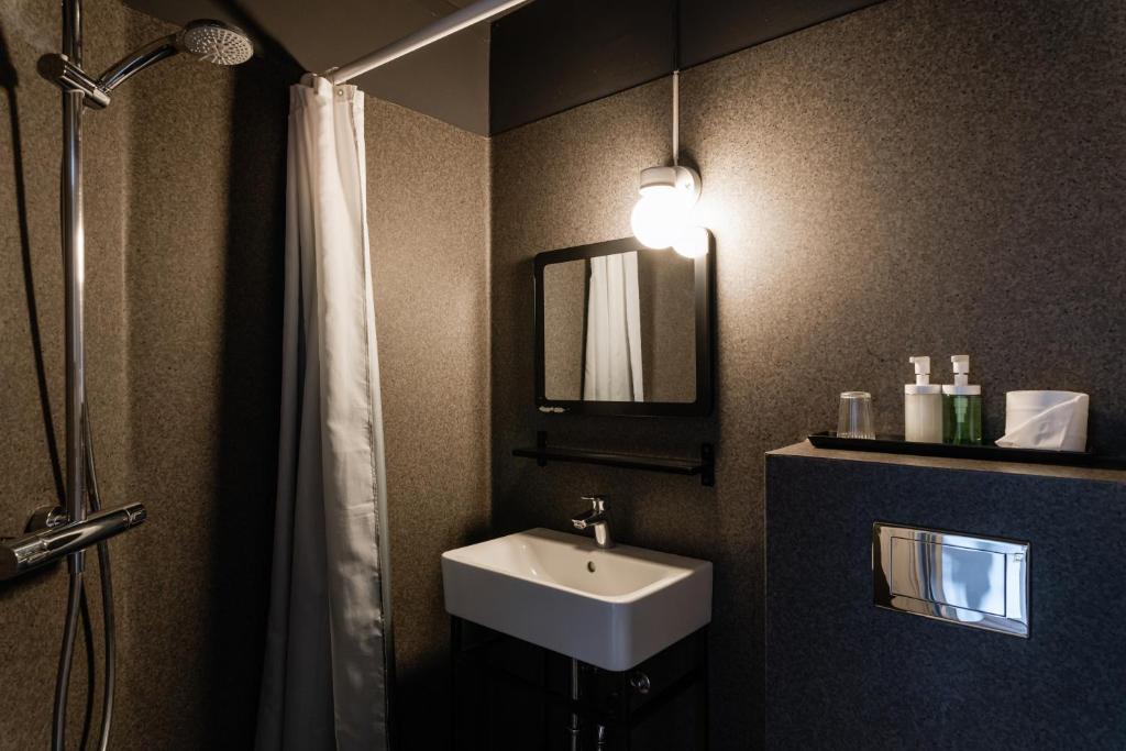 Koupelna v ubytování Hotel Leifur Eiriksson