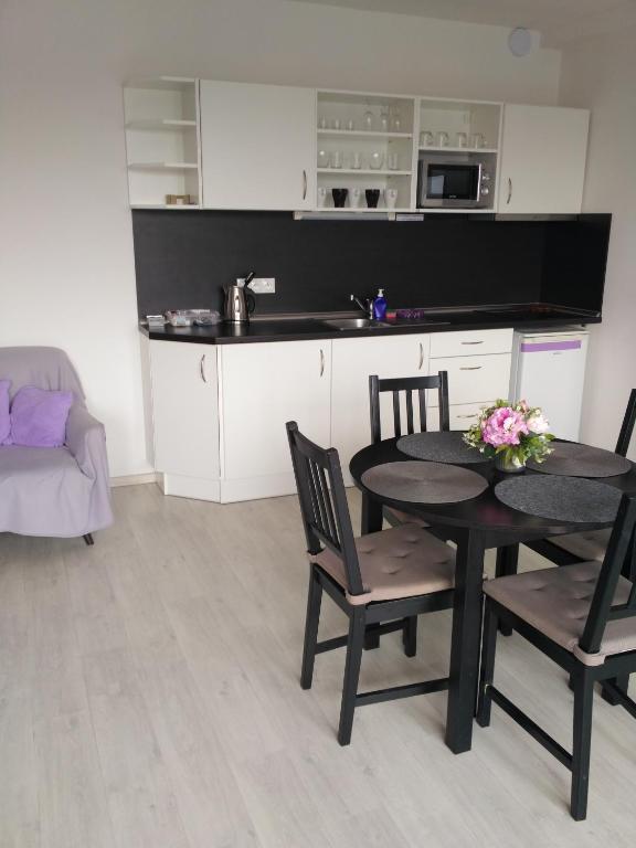 Kuchyň nebo kuchyňský kout v ubytování Apartments 4U center + free parking