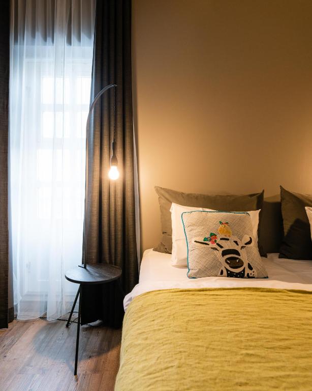 Postel nebo postele na pokoji v ubytování Hotel Leifur Eiriksson