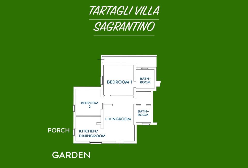 Plan piętra w obiekcie Tartagli Luxury Villa with Pool - a Fontanaro Property