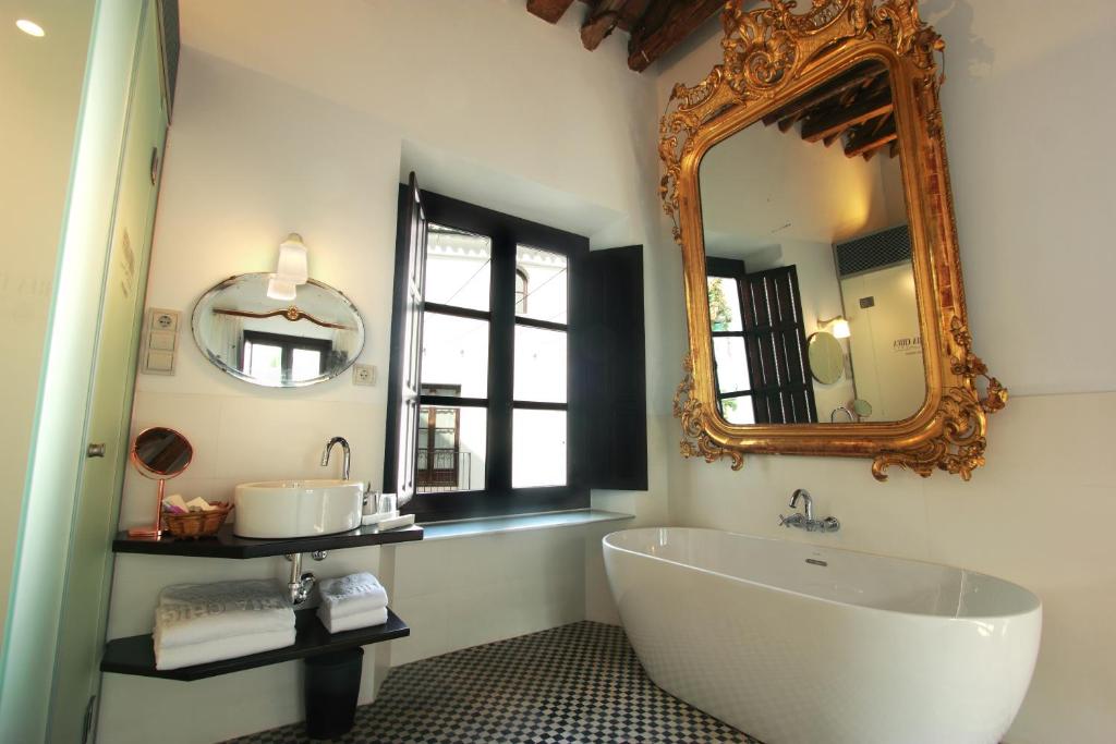 A bathroom at Hotel Patria Chica