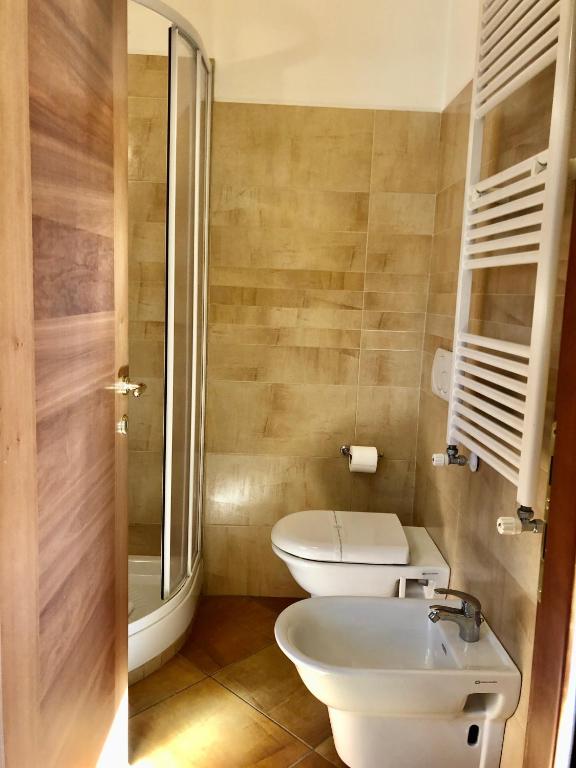 Koupelna v ubytování Mingone Hotel Ristorante
