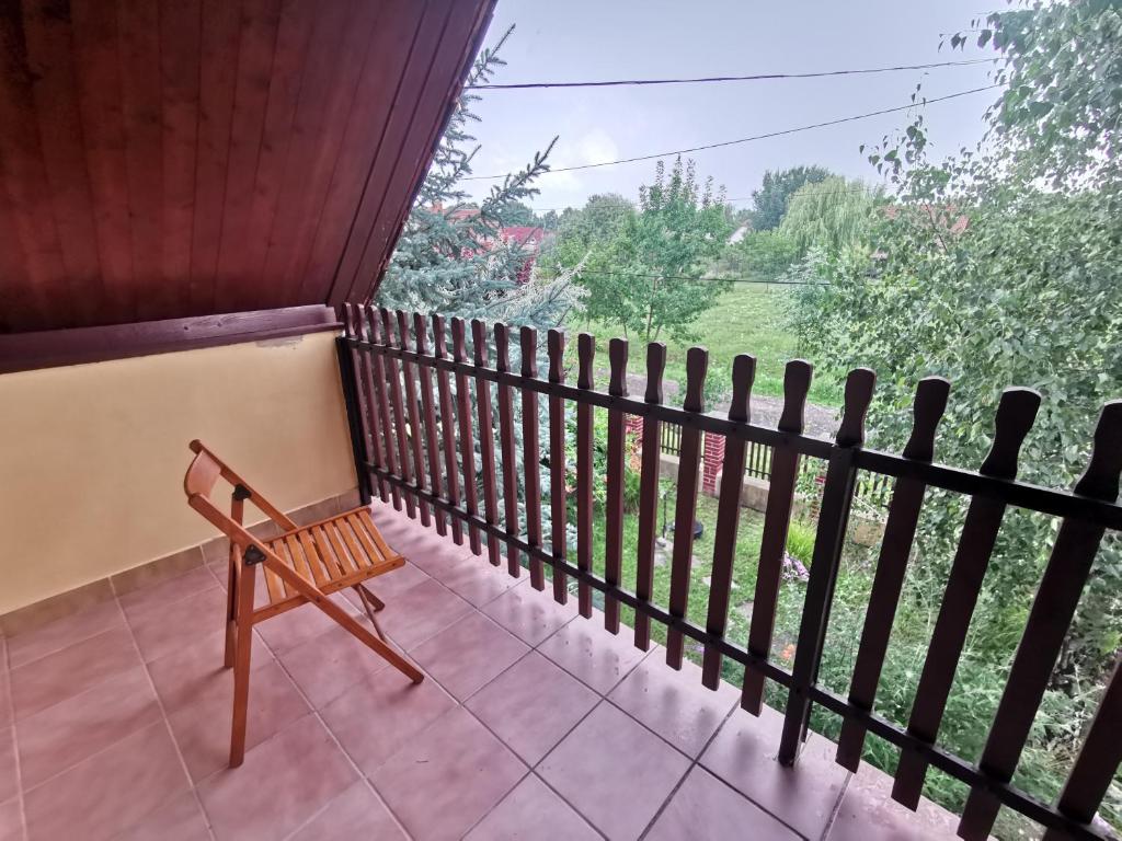 Balkón nebo terasa v ubytování Akácvirág Vendégház