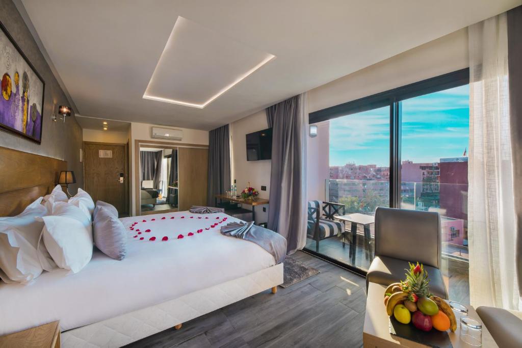 Postel nebo postele na pokoji v ubytování Stars Hotel & Spa
