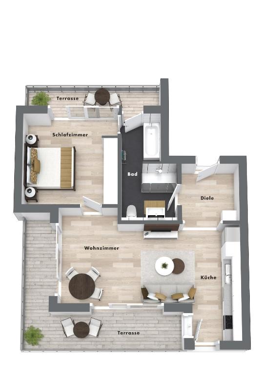 Půdorys ubytování PRIMERA Apartments