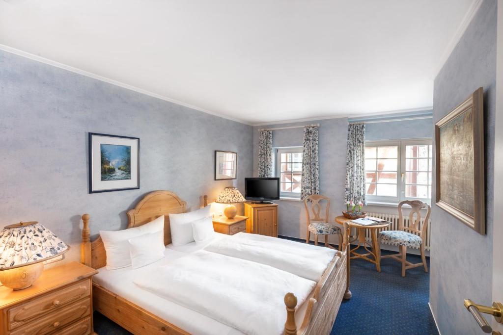 Postel nebo postele na pokoji v ubytování Boutique Hotel 3 Stuben