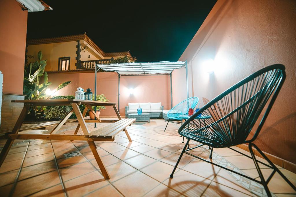 Patio nebo venkovní prostory v ubytování Villa Morada Sonneland con piscina privada climatizada