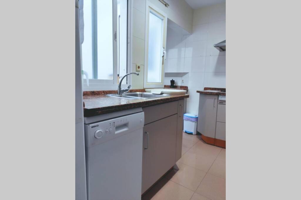 Kuchyň nebo kuchyňský kout v ubytování La casa de las flores by Gades Gestión