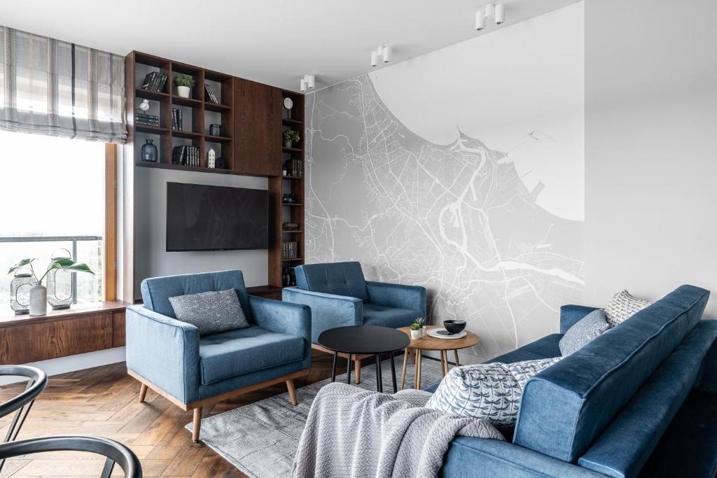 Posedenie v ubytovaní Sea view apartment