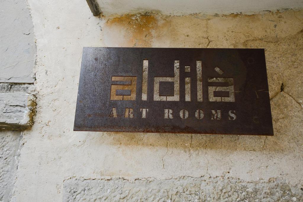 Certifikát, hodnocení, plakát nebo jiný dokument vystavený v ubytování Aldilà Art Rooms, Apartment and Vacation House