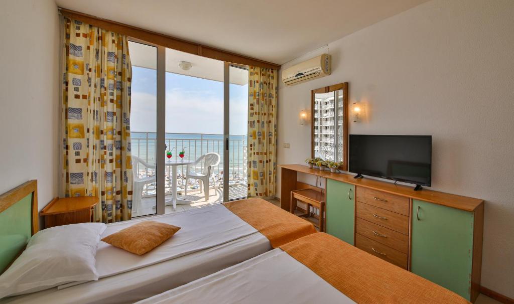 Postel nebo postele na pokoji v ubytování Hotel Elitsa
