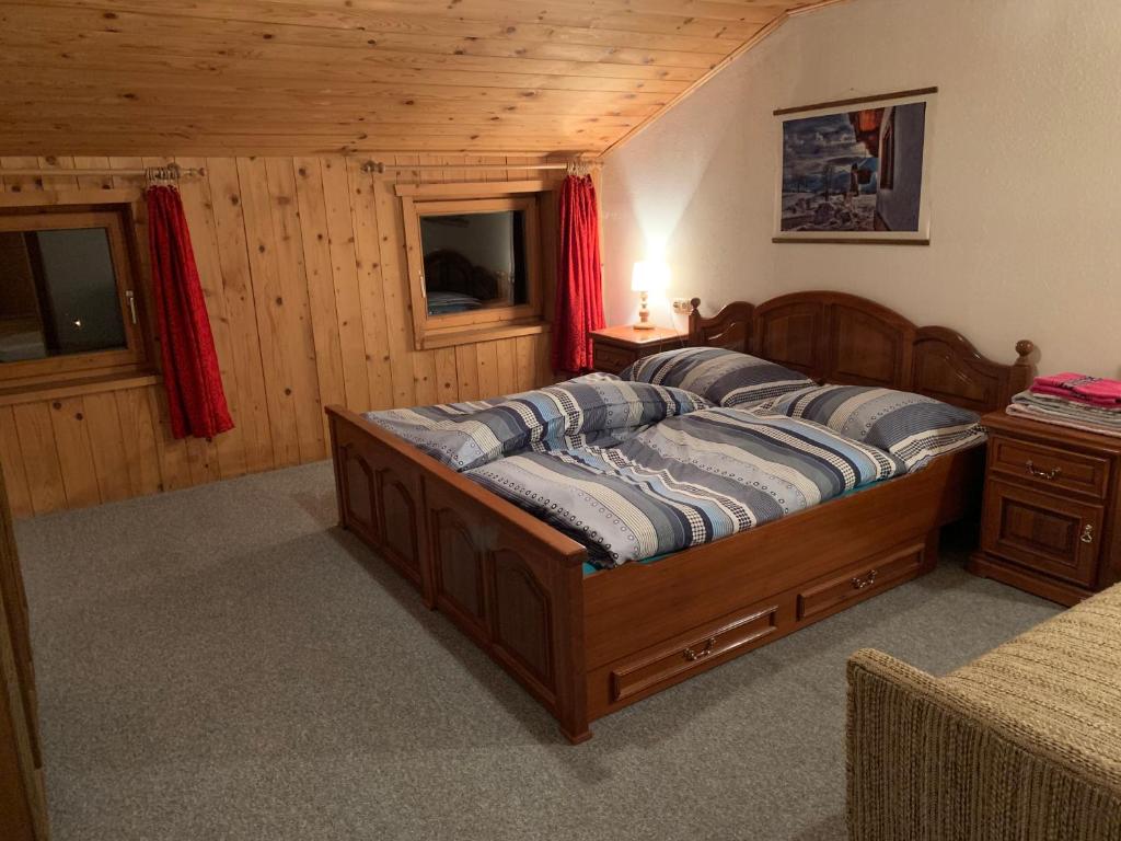 Postel nebo postele na pokoji v ubytování Mountain Blast