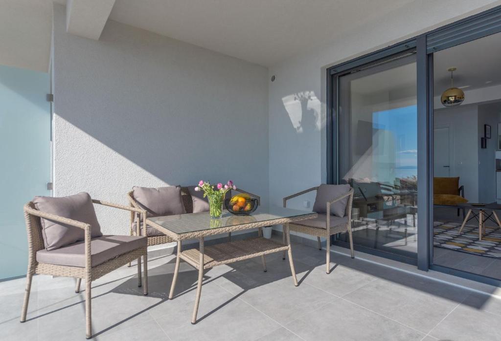 Balkón nebo terasa v ubytování Sun Paradise