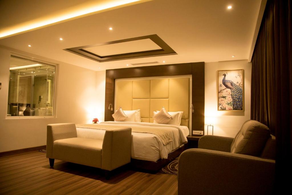 Posezení v ubytování S Hotels Chennai