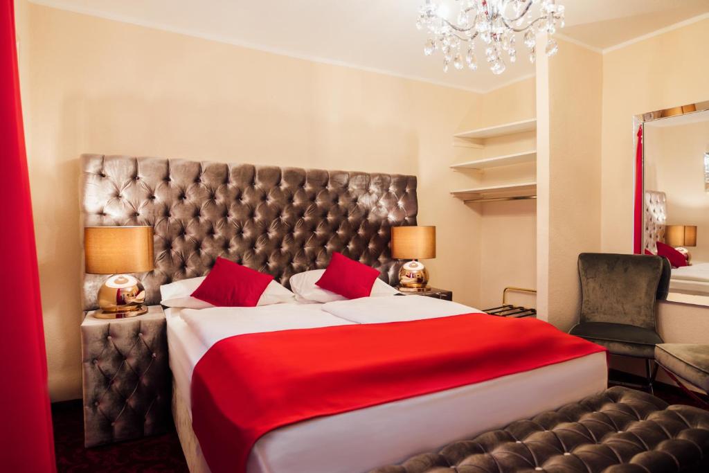 Postel nebo postele na pokoji v ubytování Hotel CULT Hamburg