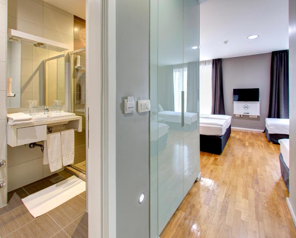 Koupelna v ubytování Hotel Villa Milas