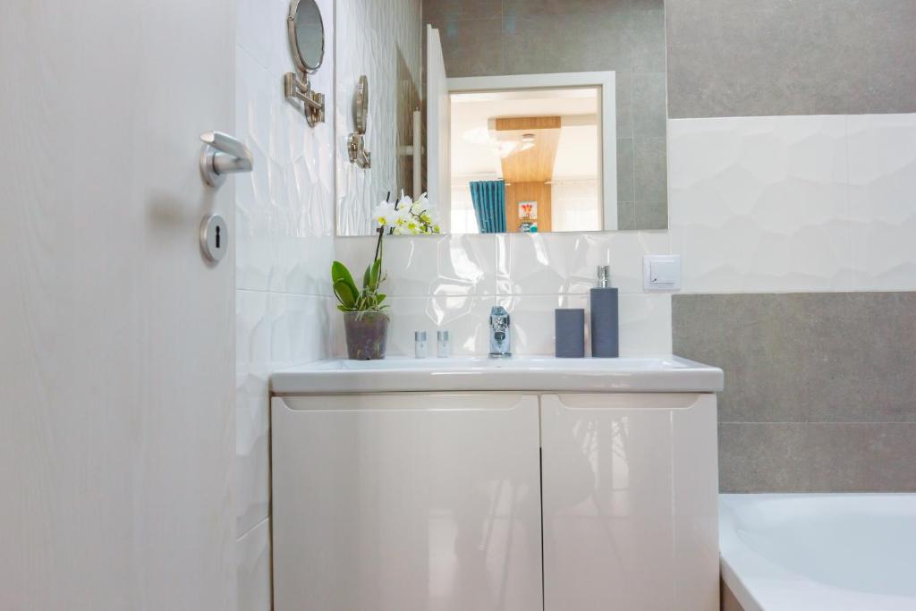 Koupelna v ubytování Gold Class Apartments AMS