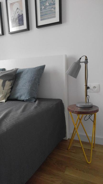 Posteľ alebo postele v izbe v ubytovaní Stylowy 2-pokojowy apartament 5 min. od Rynku