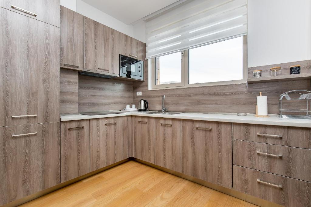 O bucătărie sau chicinetă la Apartments LORA in Apart-hotel
