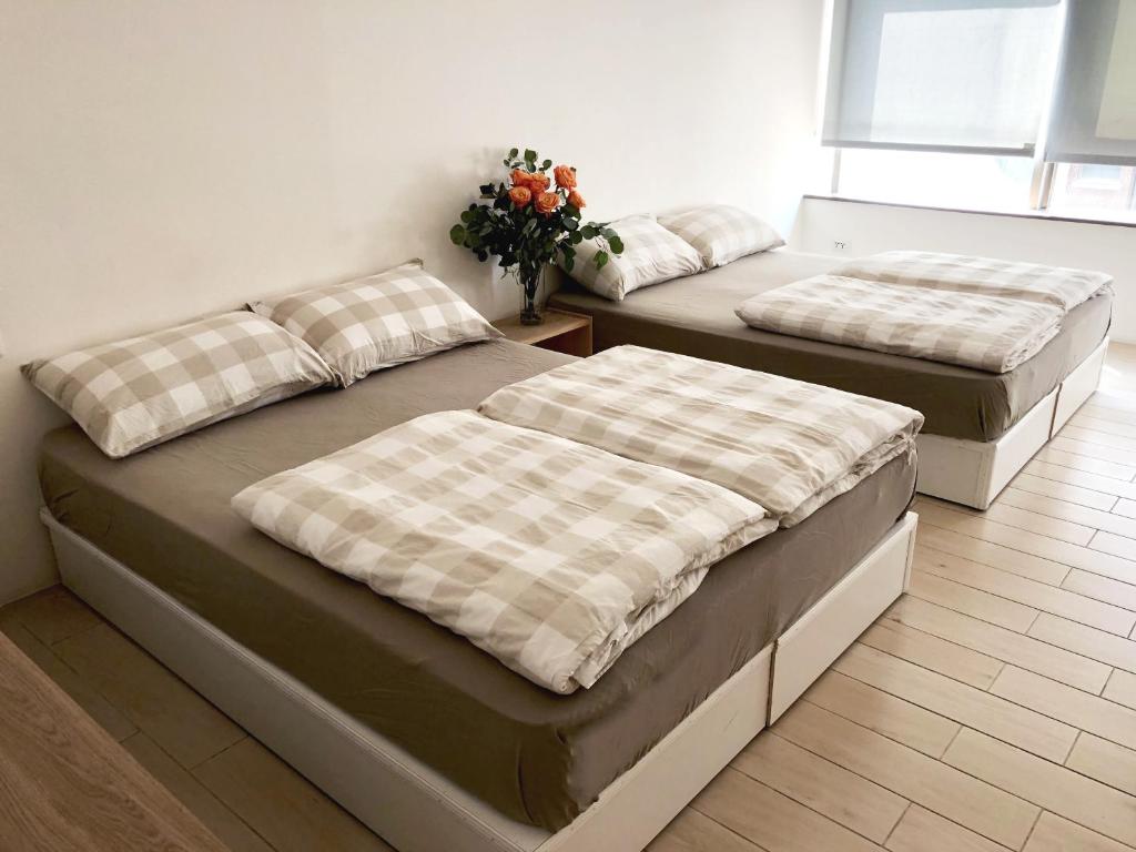 Letto o letti in una camera di Ahiruyah Guesthouse
