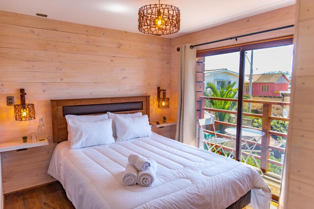 Postel nebo postele na pokoji v ubytování Hostel Moreno