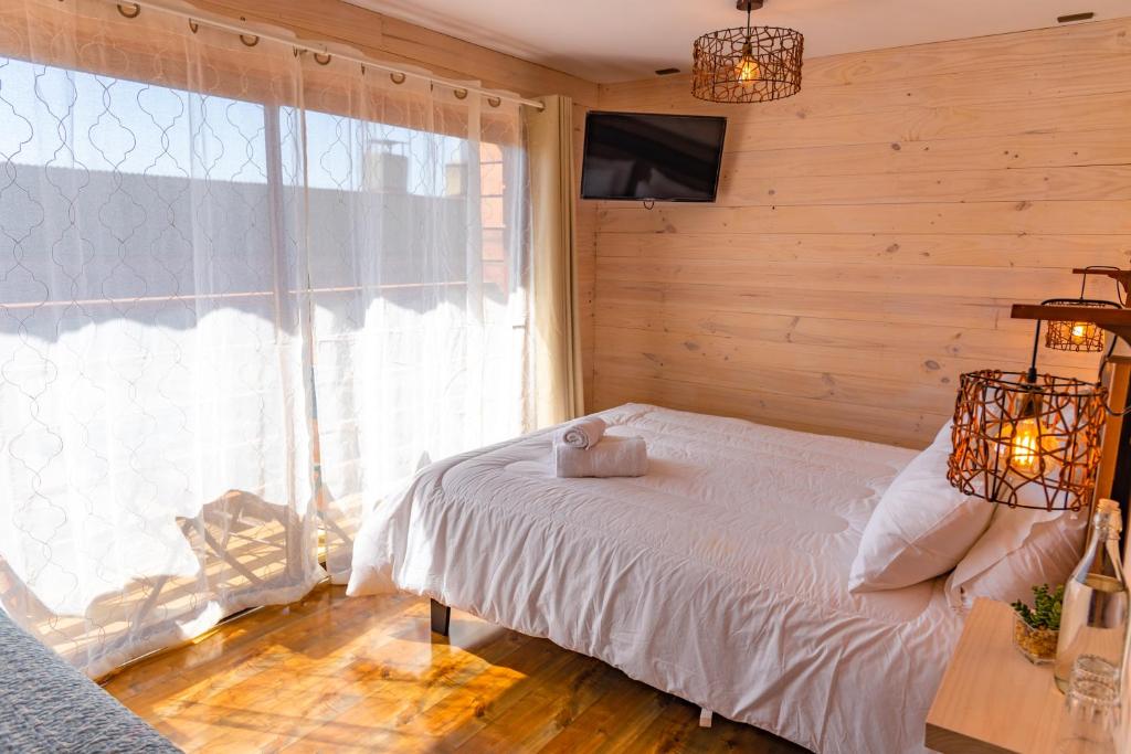 Postel nebo postele na pokoji v ubytování Hostel Moreno