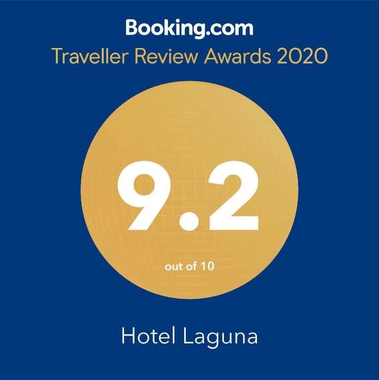 Certifikát, hodnocení, plakát nebo jiný dokument vystavený v ubytování Laguna Hotel
