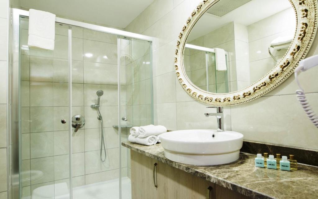 Koupelna v ubytování Helen Troya Hotel Geyikli