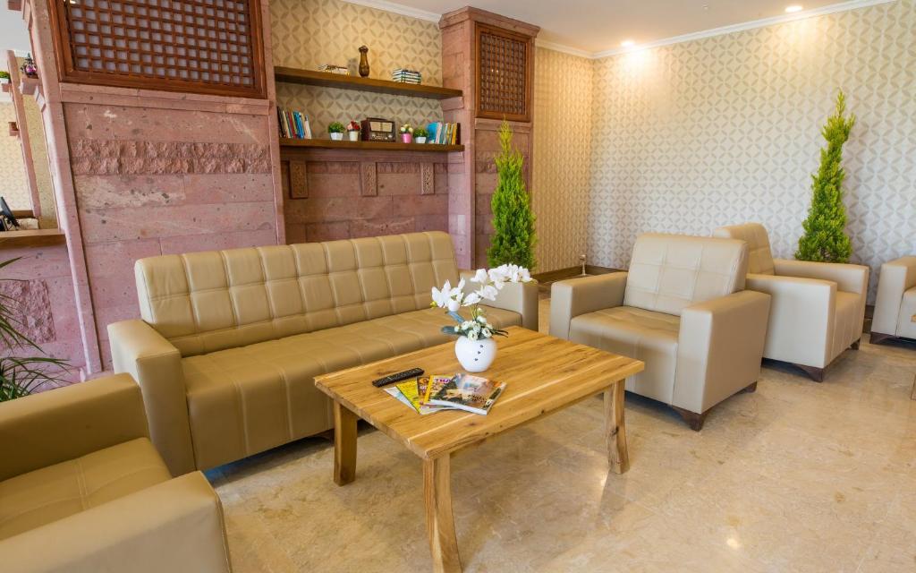 Posezení v ubytování Helen Troya Hotel Geyikli