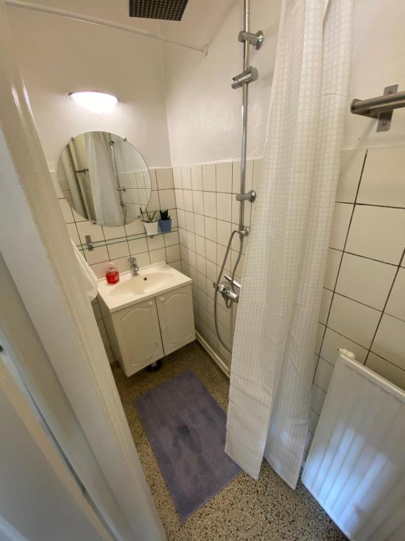 Koupelna v ubytování Cozy apartment In hjørring C