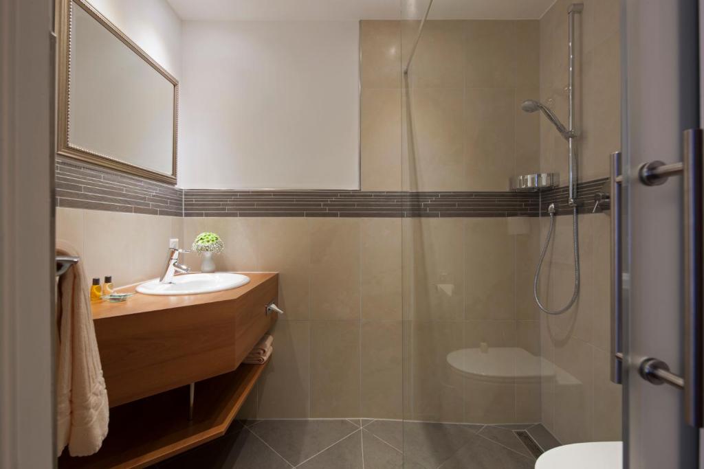 Koupelna v ubytování Hotel zur Post