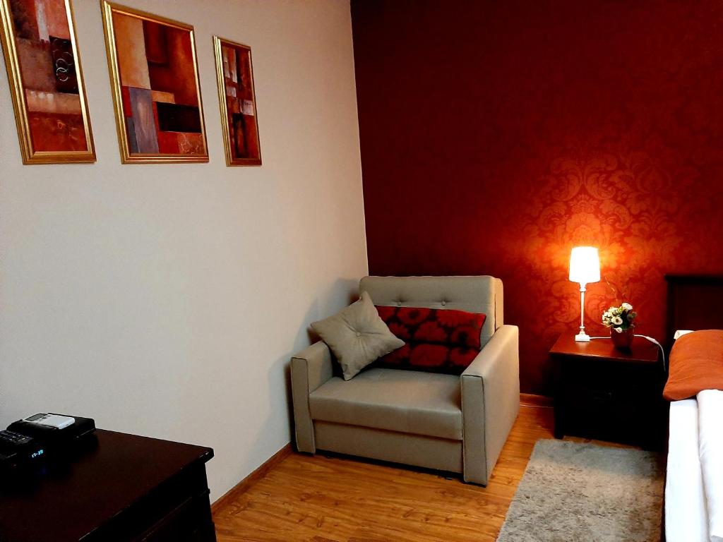 Posezení v ubytování B&B Penzión Magura
