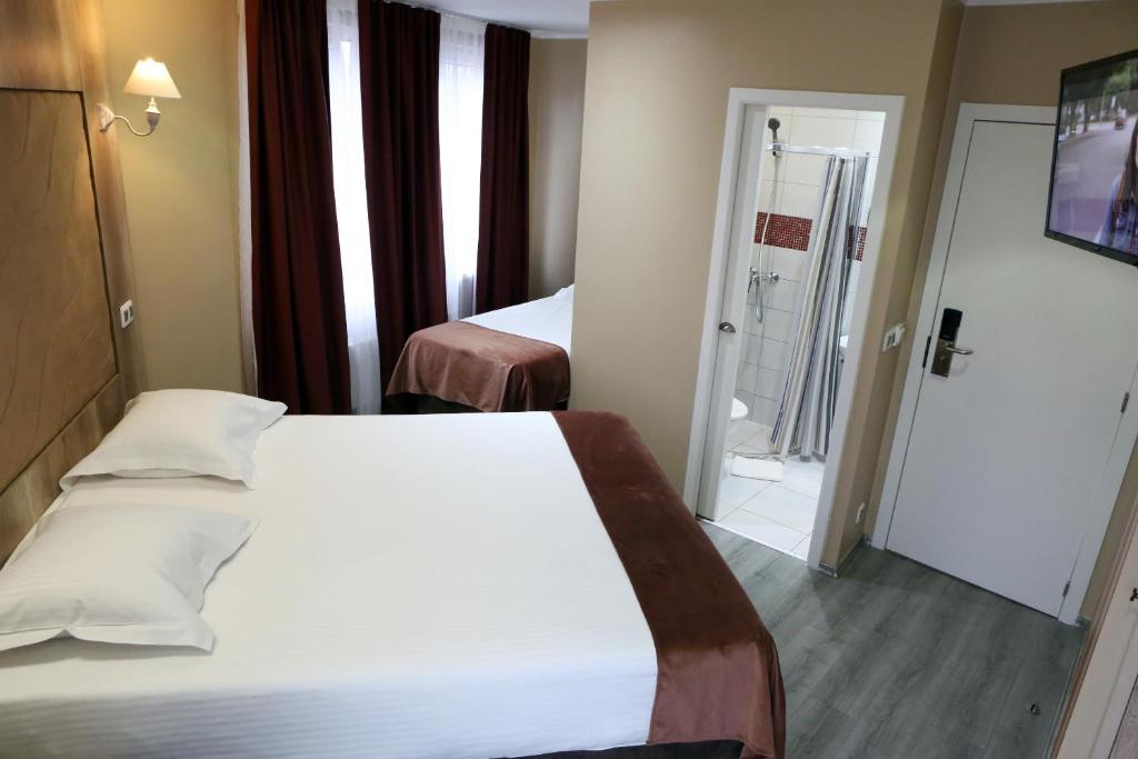 Postel nebo postele na pokoji v ubytování Hotel Phenix