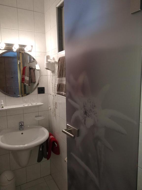 Koupelna v ubytování Jagdhaus Hiemer