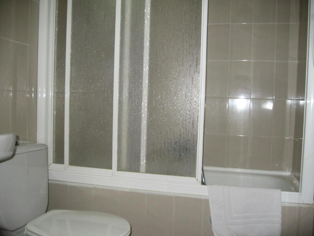 Koupelna v ubytování Hostal Fontdemora