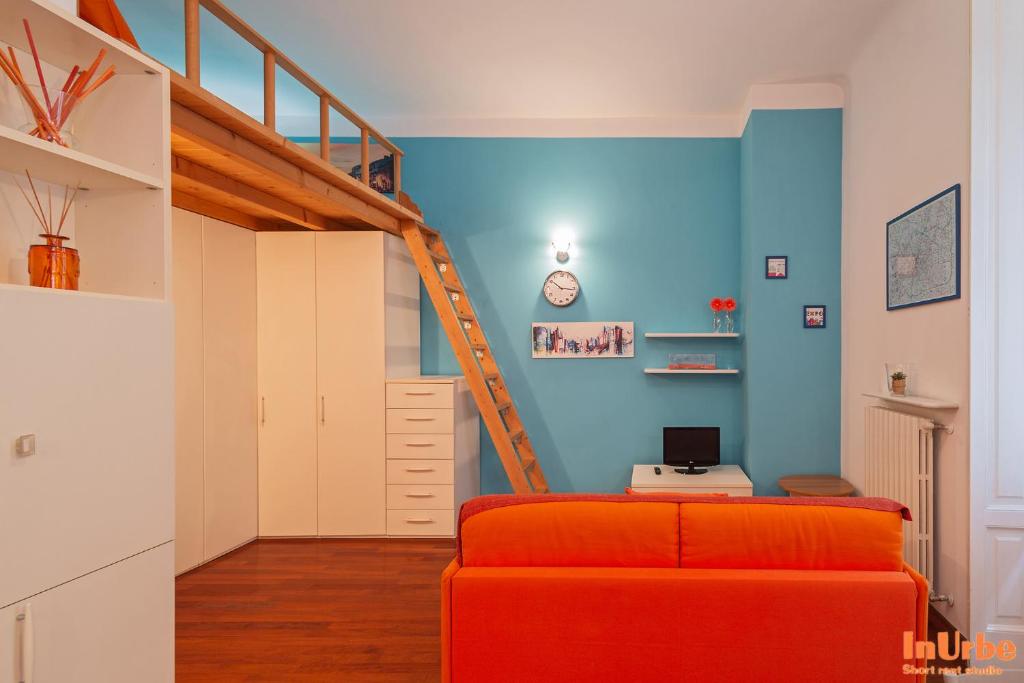Televízia a/alebo spoločenská miestnosť v ubytovaní InUrbe - Navigli Studio
