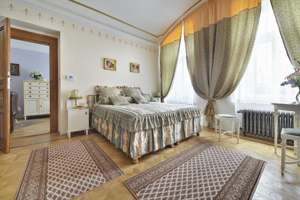 Postel nebo postele na pokoji v ubytování Apartman Dalia Janáčkovo nábřeží