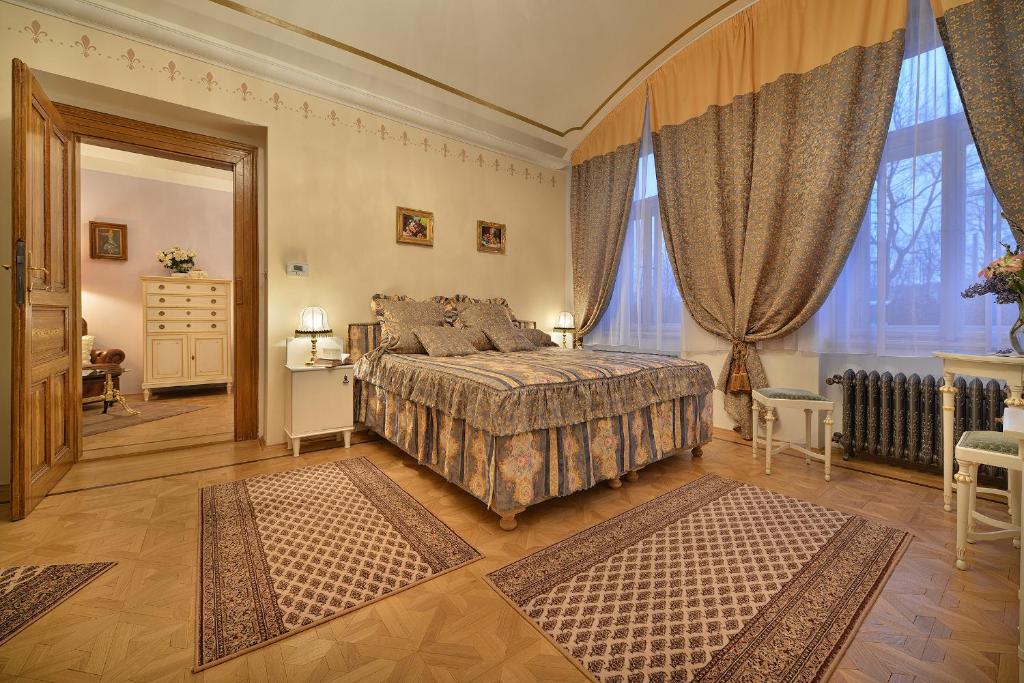 Postel nebo postele na pokoji v ubytování Apartman Dalia Janáčkovo nábřeží