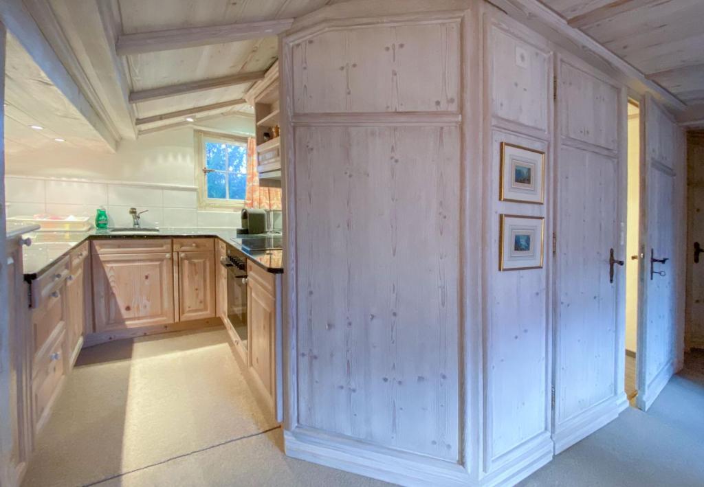 Kuchyň nebo kuchyňský kout v ubytování Chalet Irene