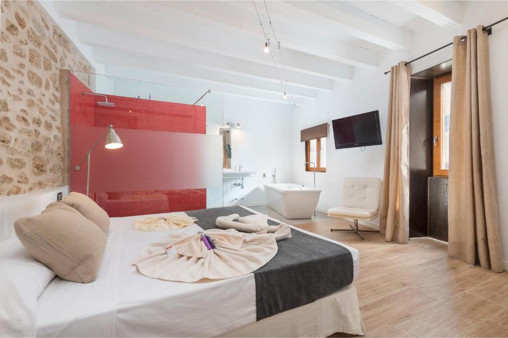 Postel nebo postele na pokoji v ubytování Alcudia Petit - Turismo de Interior