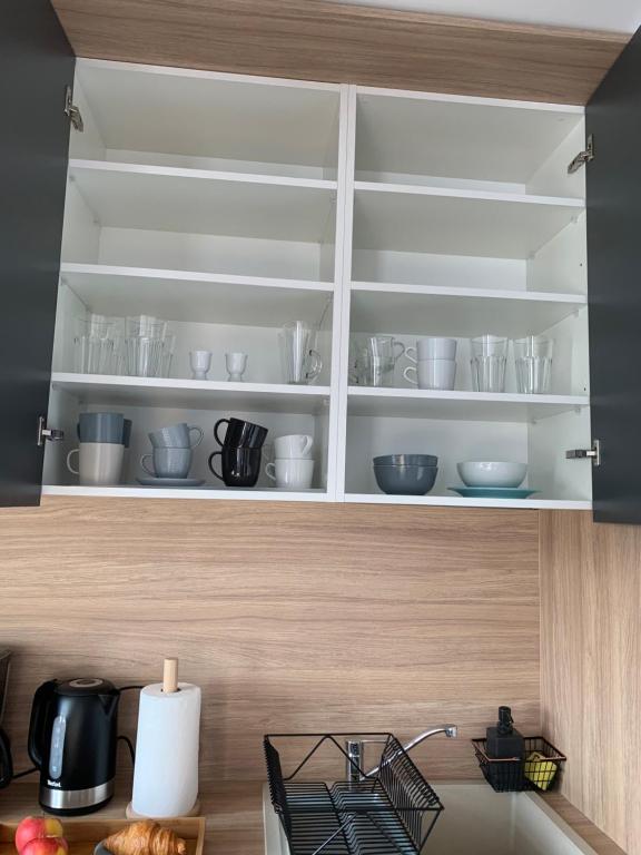 Kuchyňa alebo kuchynka v ubytovaní Apartament w Centrum