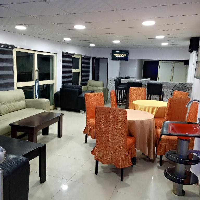 Posezení v ubytování JCB Hotel