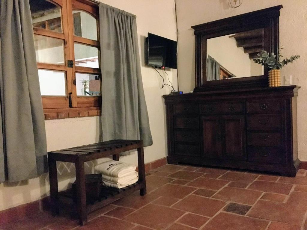TV a/nebo společenská místnost v ubytování Hotel Del Rio