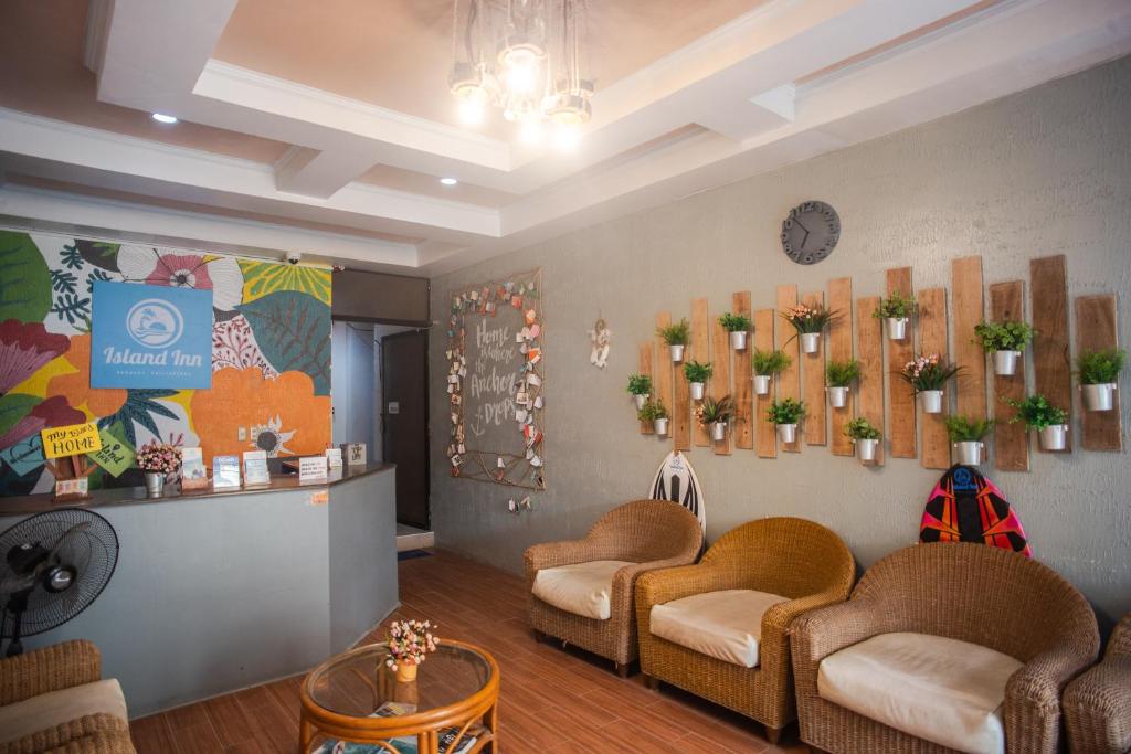 Posezení v ubytování Island Inn