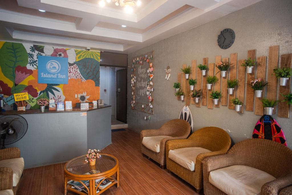Posezení v ubytování Island Inn