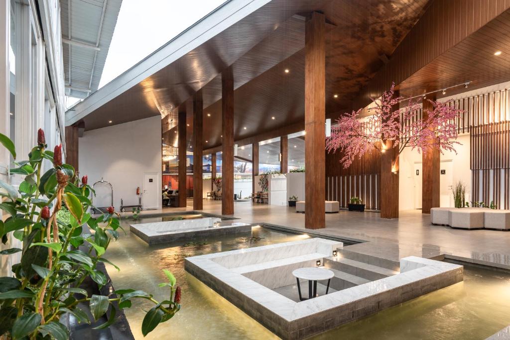 Posezení v ubytování Kontena Hotel