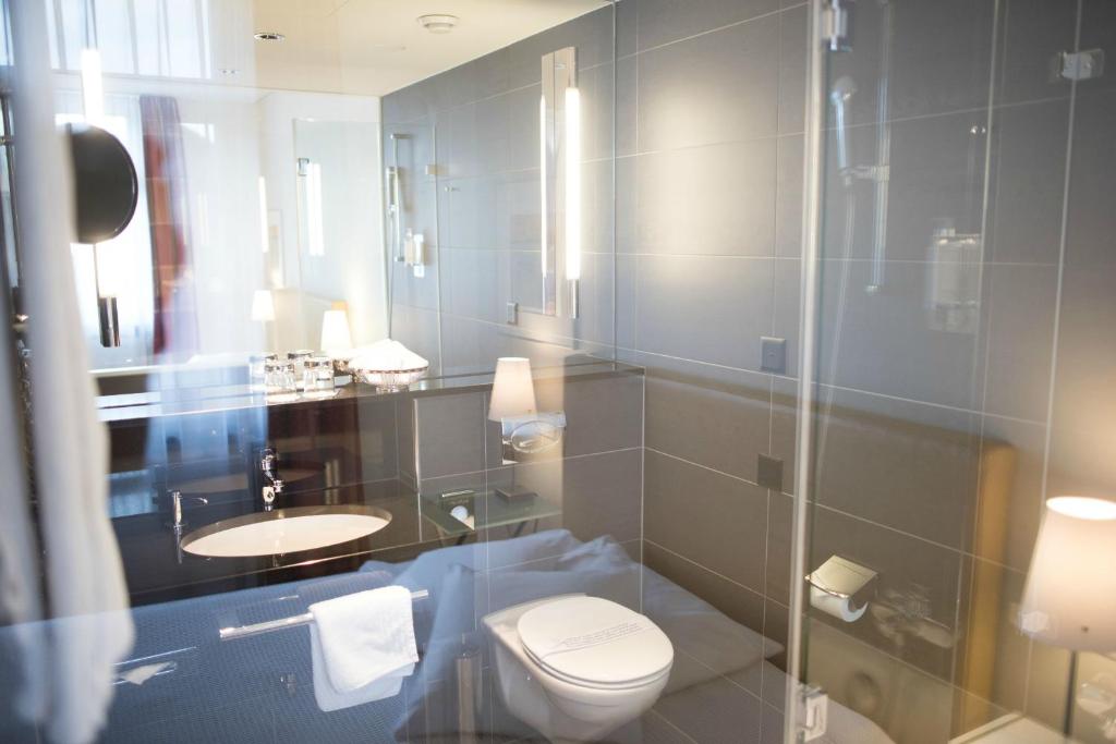 Koupelna v ubytování Hotel Glockenhof Zürich