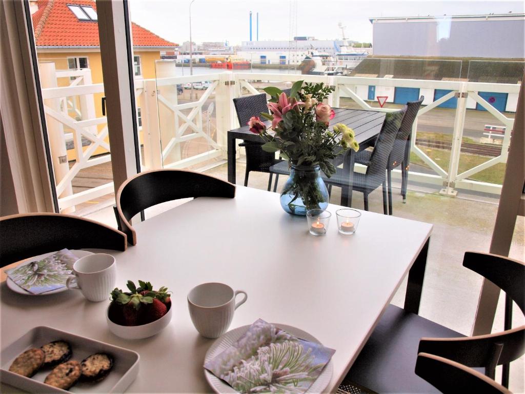 Restaurace v ubytování Skagen Havn Lejligheder