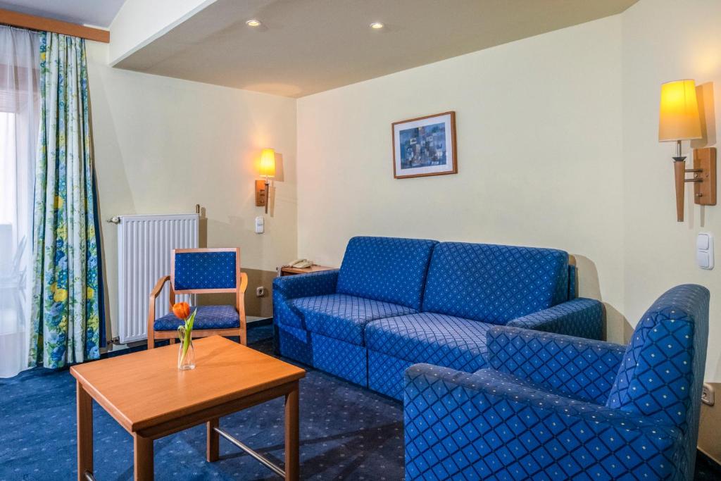 Posezení v ubytování Corvin Hotel Budapest Sissi Wing